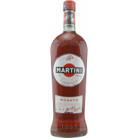 Photographie d'une bouteille de martini rosato