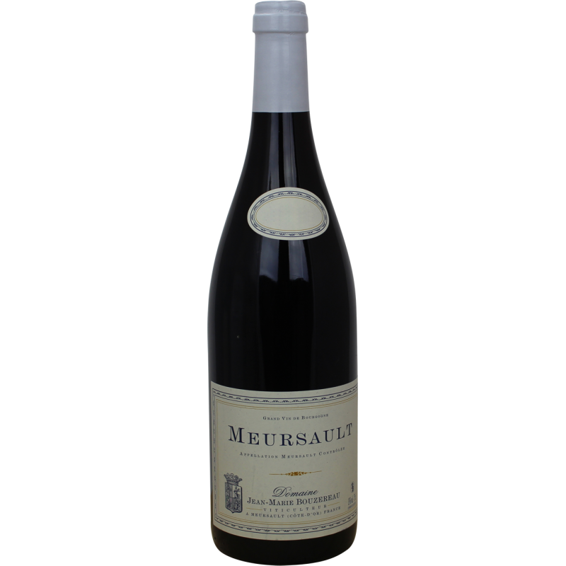 Photographie d'une bouteille de vin rouge meursault domaine jean marie bouzereau aoc rouge 2023 75 cl