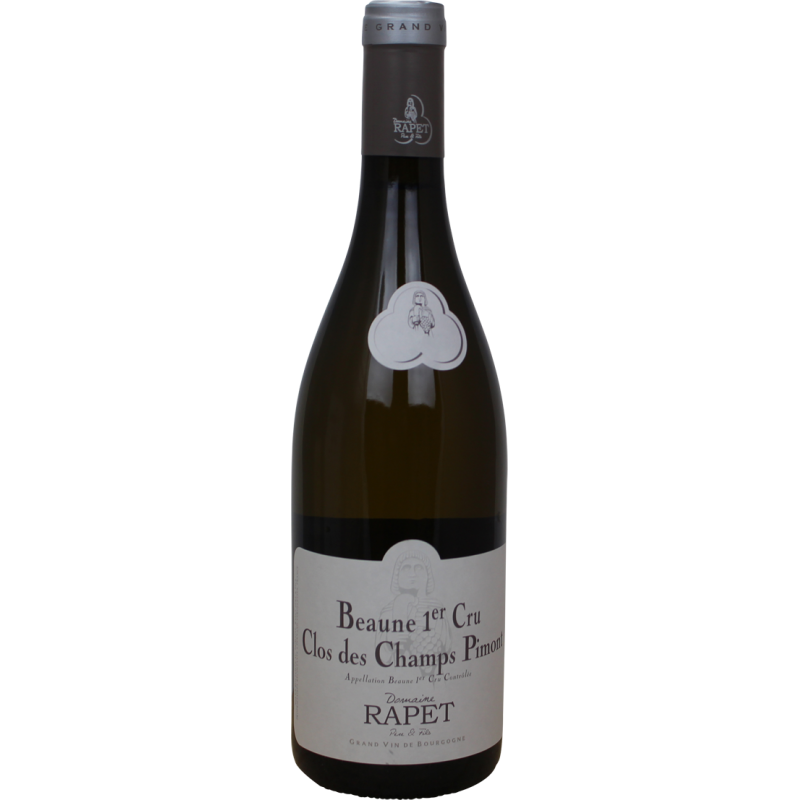 Photographie d'une bouteille de vin blanc beaune 1er cru clos des champs pimont aoc blanc 2022 75 cl