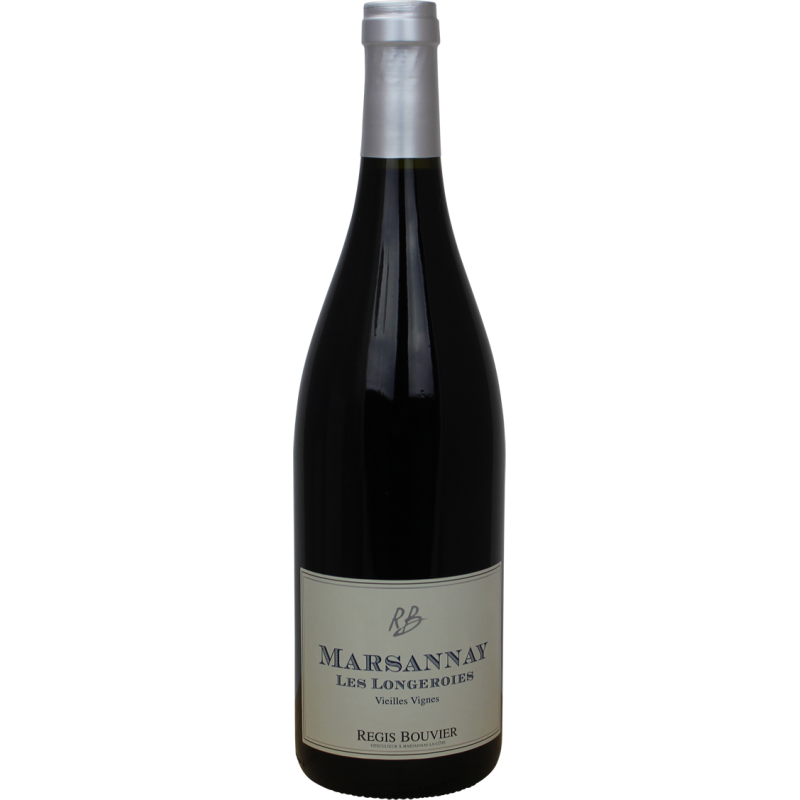 Photographie d'une bouteille de vin rouge marsannay les longeroies v.vignes r.b