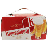 Photographie d'une bouteille de bière kronenbourg 26x25cl