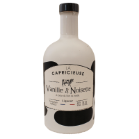 Photographie d'une bouteille de Liqueur La Capricieuse Vanille et Noisette