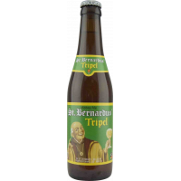 Photographie d'une bouteille de bière St Bernardus Tripel 33cl