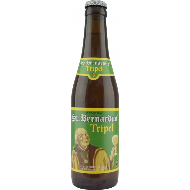 Photographie d'une bouteille de bière St Bernardus Tripel 33cl