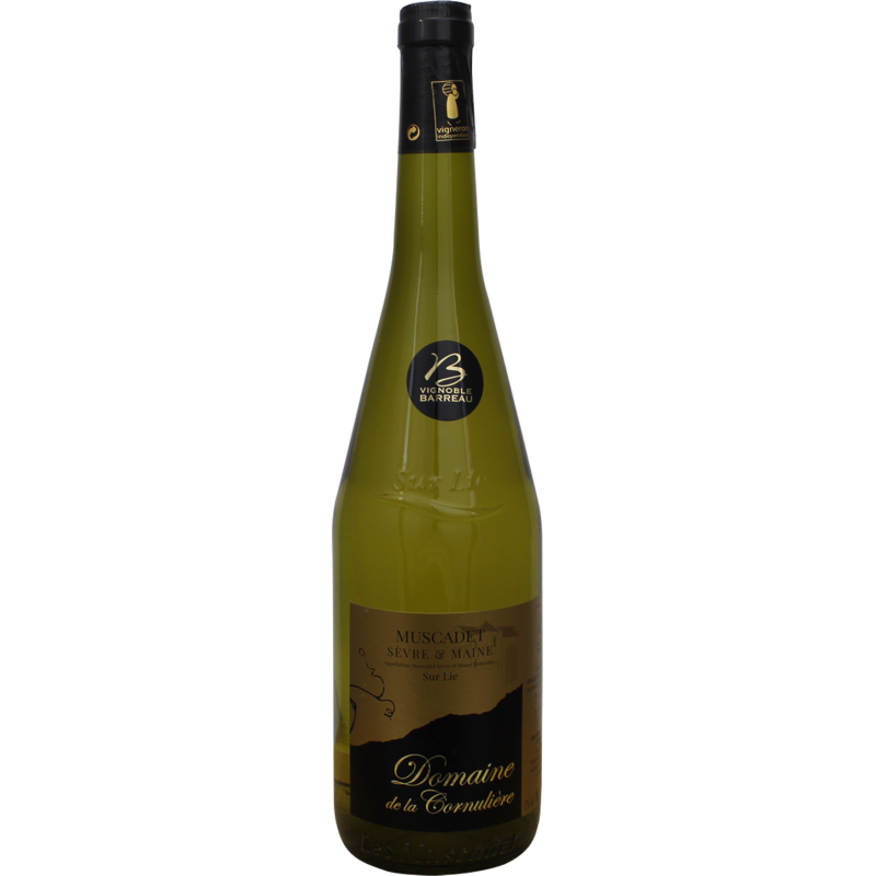 Photographie d'une bouteille de vin blanc Domaine de la Cornulière Muscadet/Lie AOC Blanc 75 cl