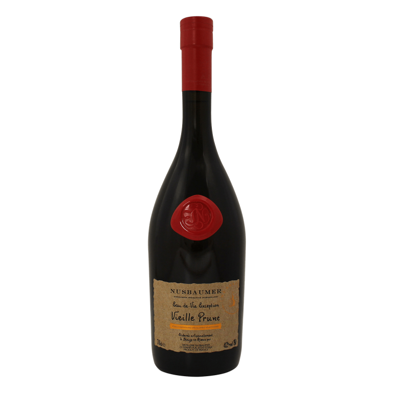 Photographie d'une bouteille de Vieille Eau de Vie de Vieille Prune