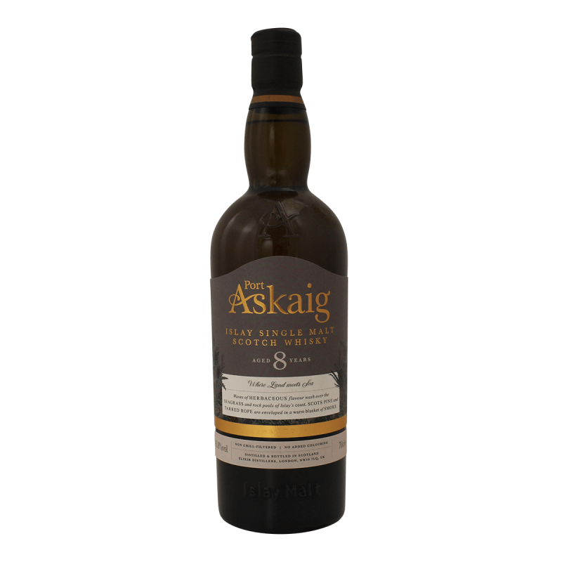 Photographie d'une bouteille de Whisky Port Askaig 8 ans