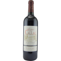Photographie d'une bouteille de vin rouge Château de Callac AOC Rouge 75 cl