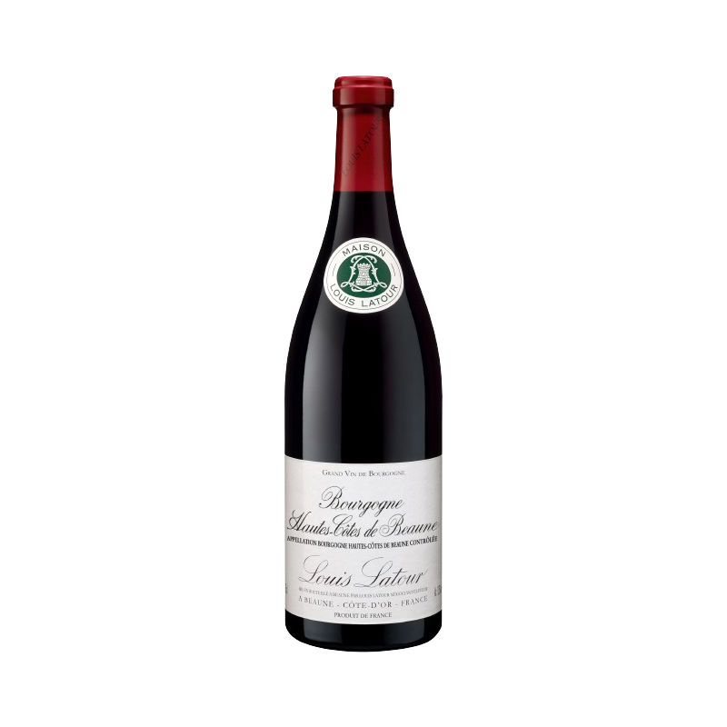 Photographie d'une bouteille de vin rouge Louis Latour AOC Bourgogne Hautes Côtes de Beaune Rouge 75 cl