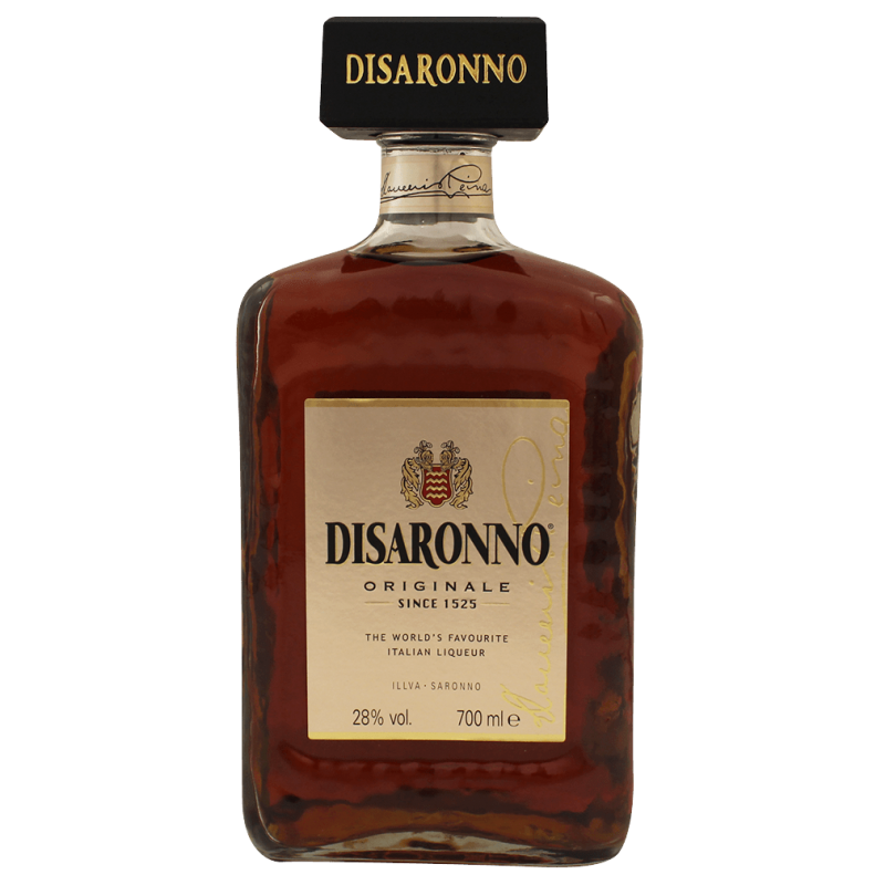 Photographie d'une bouteille de liqueur disaronno originale