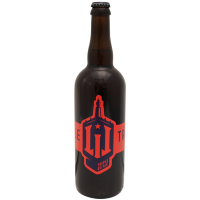 Photographie d'une bouteille de bière Lil Triple 75cl