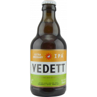 Photographie d'une bouteille de bière Vedett Extraordinary IPA 33cl