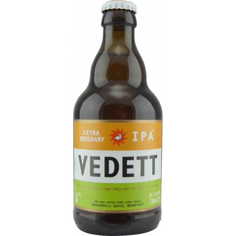 Photographie d'une bouteille de bière Vedett Extraordinary IPA 33cl