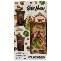 Photographie d'une bouteille de coffret heroes creme de tequila passion 70 cl+ 1 verres 17°