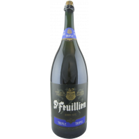 Photographie d'une bouteille de bière St Feuillien Triple 6L