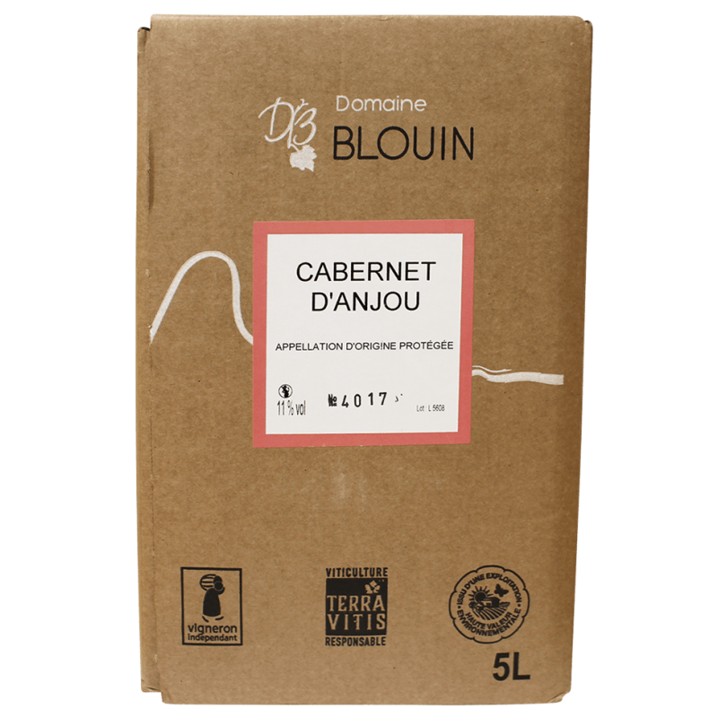 Photographie d'une bouteille de vin rosé CABERNET D'ANJOU MICHEL BLOUIN
