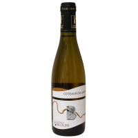 Photographie d'une bouteille de vin blanc demi coteaux du layon domaine blouin