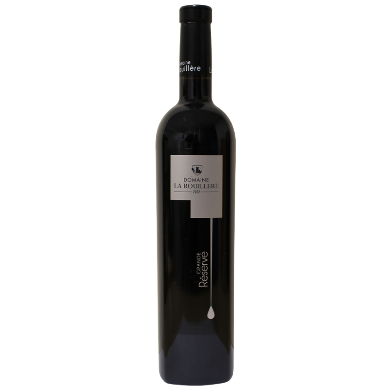 Photographie d'une bouteille de vin rouge Domaine de la Rouillère Grande Réserve AOC 75 cl