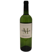 Photographie d'une bouteille de vin blanc domaine d'embidoure mademoiselle igp blanc 2024 75 cl