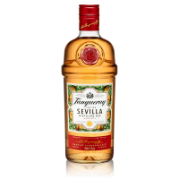 Photographie d'une bouteille de Gin Tanqueray Flor de Sevilla