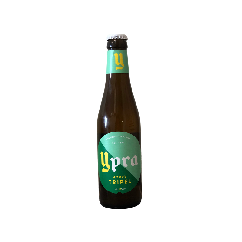 Photographie d'une bouteille de bière Ypra Hoppy Triple 33 cl