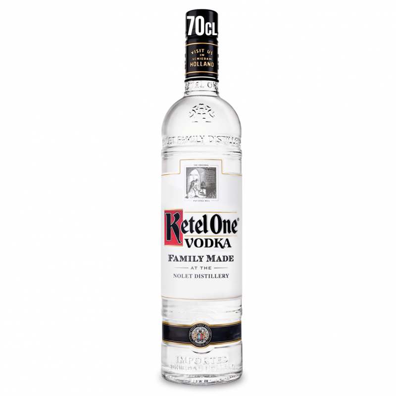Photographie d'une bouteille de Vodka Ketel One