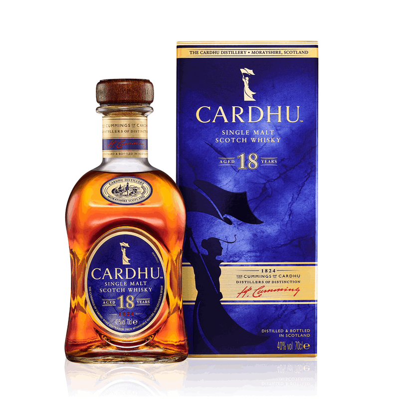 Photographie d'une bouteille de Whisky Cardhu 18 ans