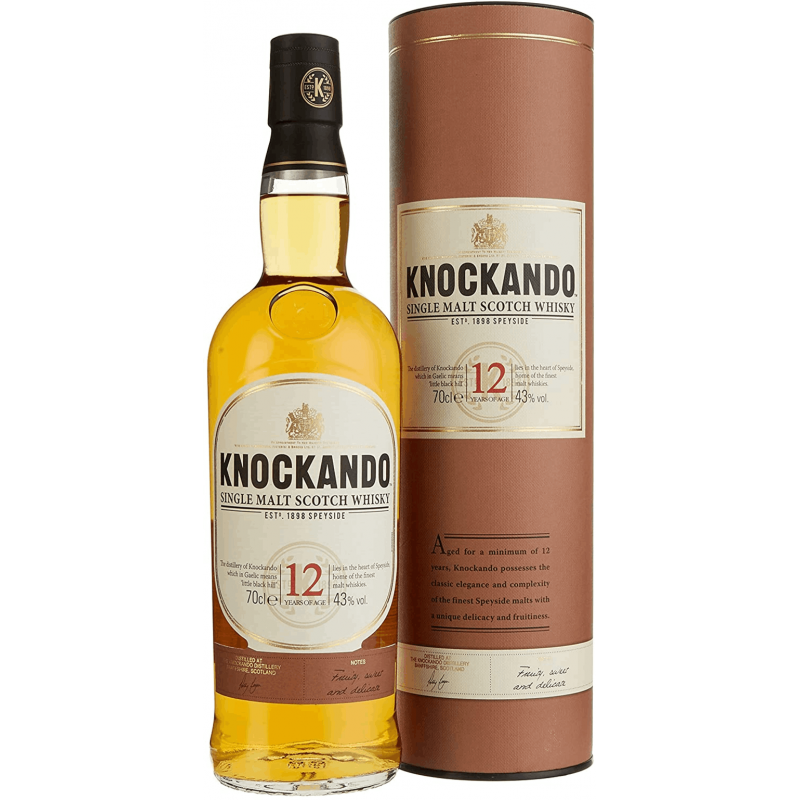 Photographie d'une bouteille de Whisky Knockando 12 ans