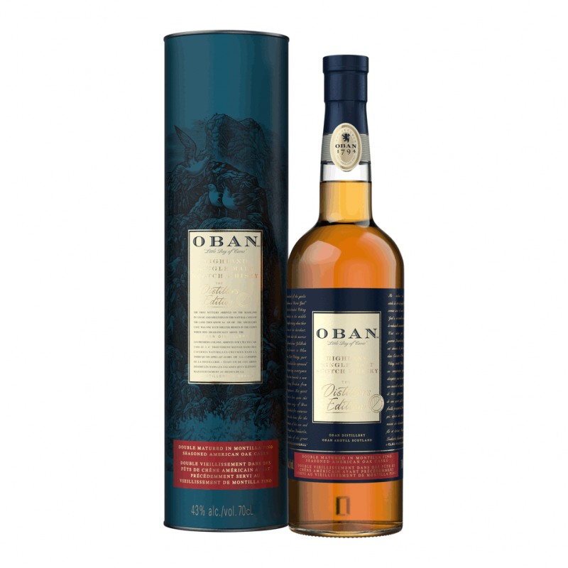 Photographie d'une bouteille de Whisky Oban Distillers Edition 1992