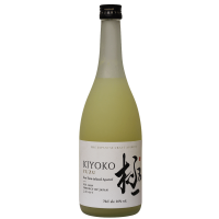 Photographie d'une bouteille de kiyoko yuzu aperiftif japonnais 70 cl 10°mauvais droits