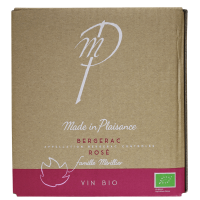 Photographie d'une bouteille de vin rosé Marie Plaisance Bergerac BIO AOC Rosé