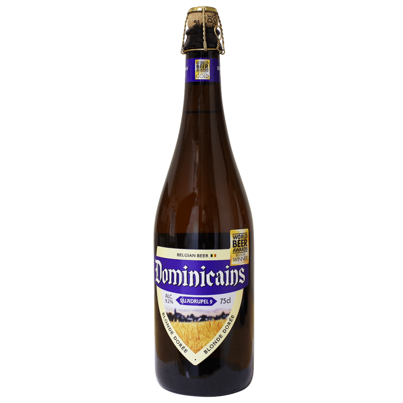 Photographie d'une bouteille de bière DOMINICAINS QUADRUPLE