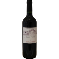 Photographie d'une bouteille de vin rouge la croix pouillac