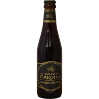 Photographie d'une bouteille de bière gouden carolus whisky infused 33cl