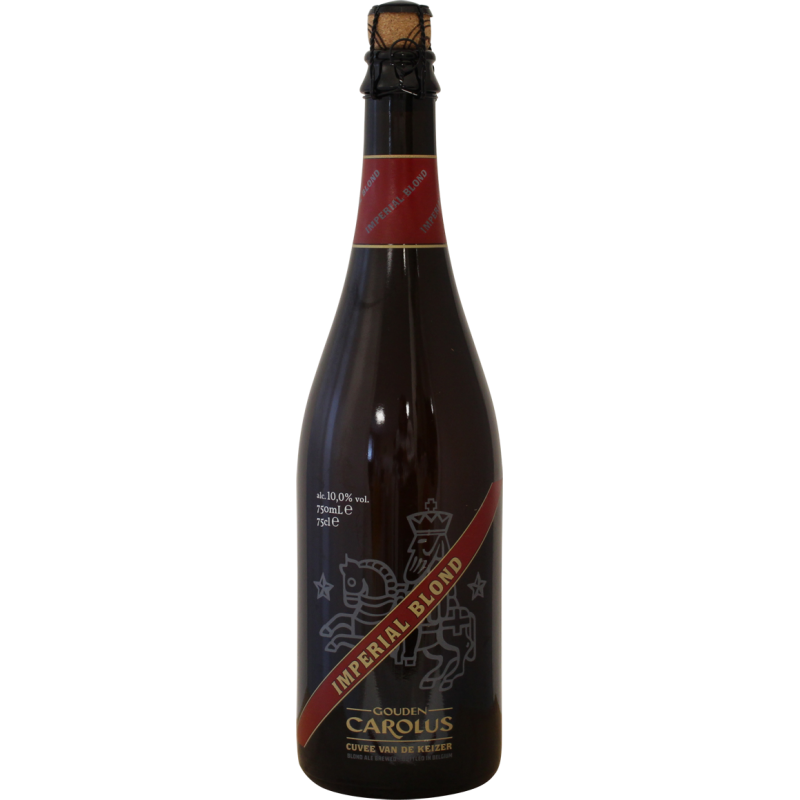 Photographie d'une bouteille de bière gouden carolus imperial blonde 6x75 cl vp 10°