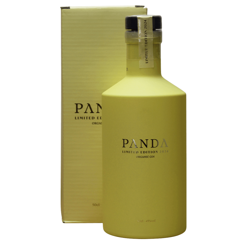 Photographie d'une bouteille de Gin Panda Bio Edition Limitée 2024