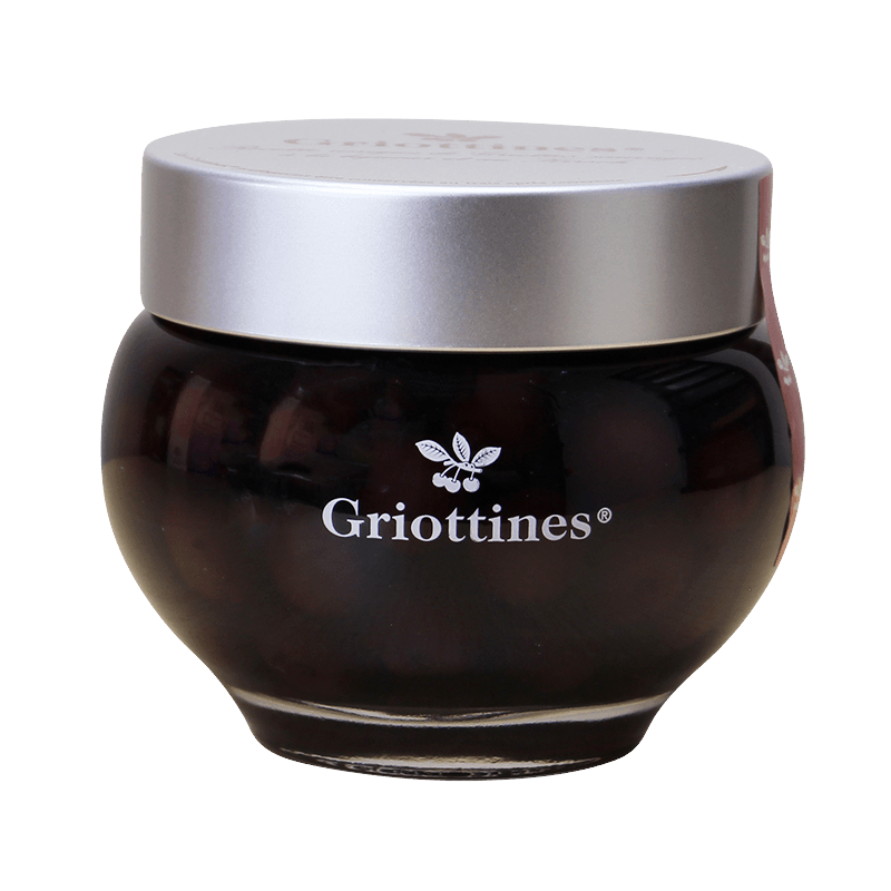 Photographie d'une bouteille de Griottines à la Liqueur 35 cl