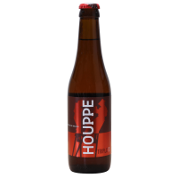 Photographie d'une bouteille de bière La Houppe Triple 33cl