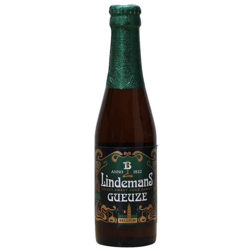 Photographie d'une bouteille de bière Lindemans Gueuze 25cl