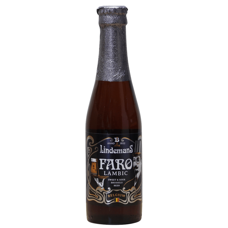 Photographie d'une bouteille de bière Lindemans Faro 25cl