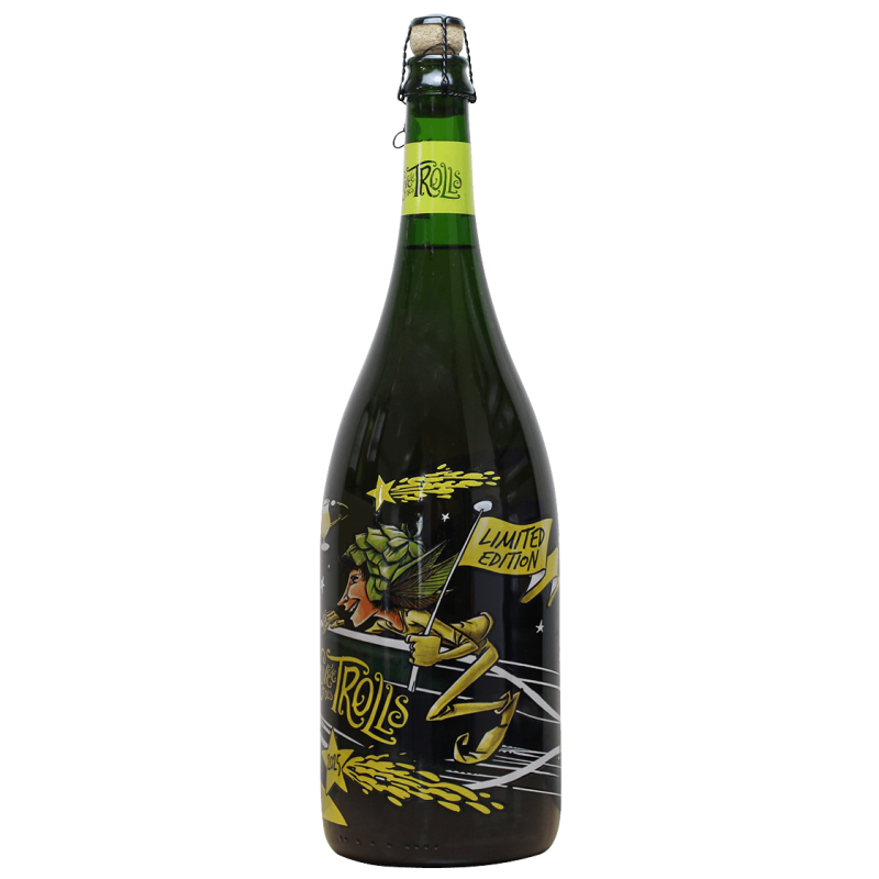 Photographie d'une bouteille de bière Cuvée des Trolls 1.5L