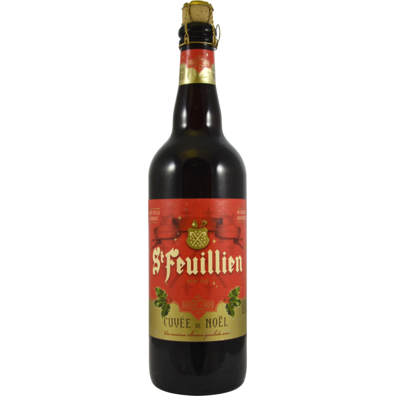 Photographie d'une bouteille de bière ST FEUILLIEN NOEL