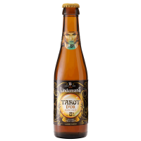 Photographie d'une bouteille de bière Lindemans Tarot d'Or 25 cl