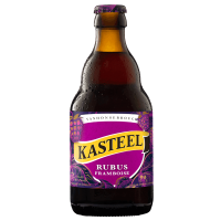 Photographie d'une bouteille de bière Kasteel Rubus Framboise 33cl
