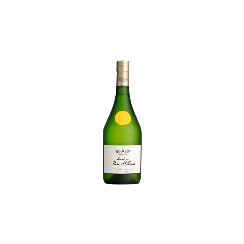 Photographie d'une bouteille de Eau de Vie de Poire William Brana 70 cl
