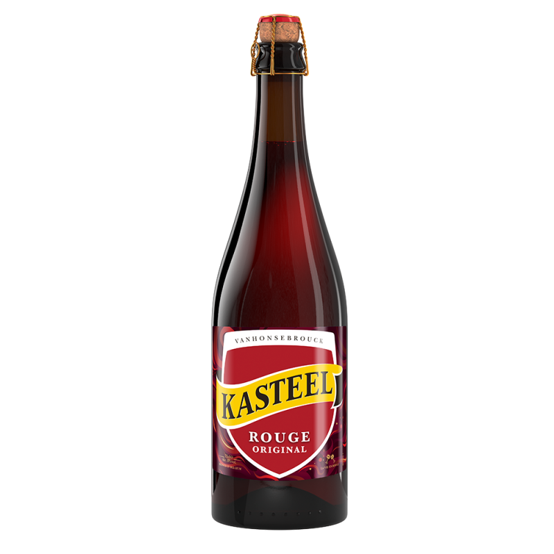 Photographie d'une bouteille de bière Kasteel Rouge 75cl