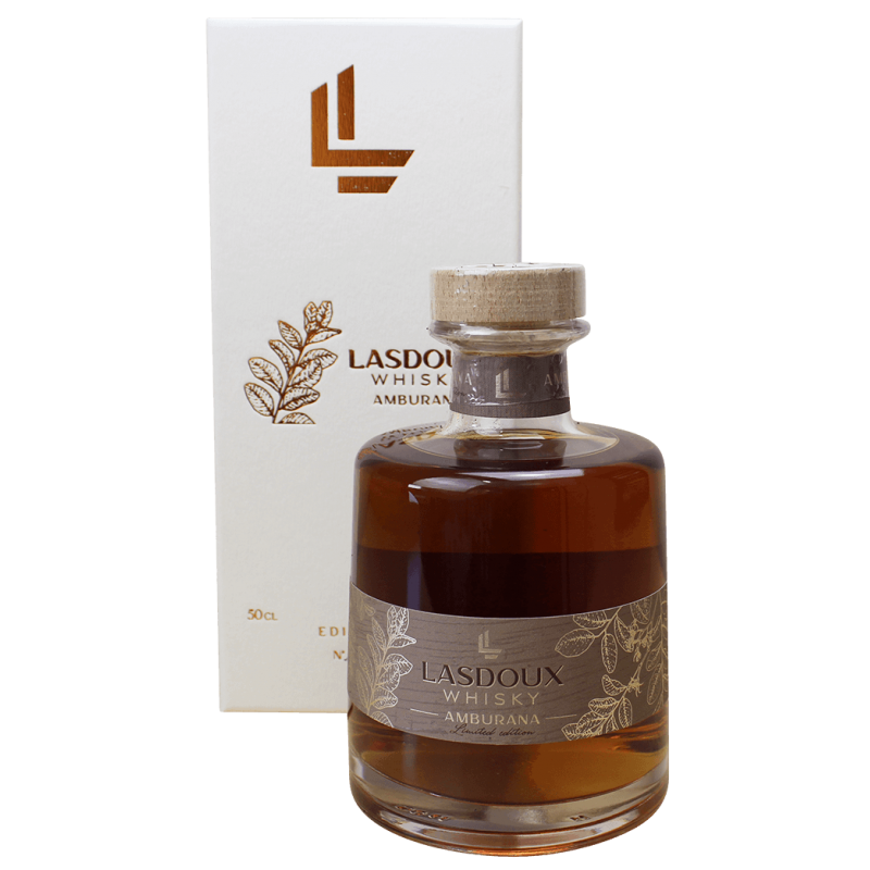 Photographie d'une bouteille de Whisky Lasdoux Amburana 50 cl