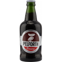 Photographie d'une bouteille de bière Pelforth Brune 33cl