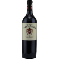 Photographie d'une bouteille de vin rouge chateau canon la gaffeliere aoc rouge 2020 75 cl