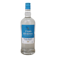 Photographie d'une bouteille de Rhum Trois Rivières Blanc L